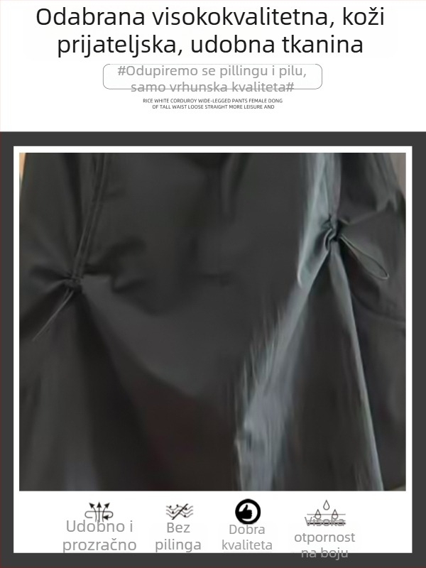 Radna midi suknja, plisirana, spandeks tkanina, blaga elastičnost, ljeto 2025