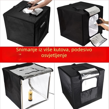 Shenniu LSD kompaktna fotografska studijska kutija rasvjete s LED mekanim svjetlom bez sjena osvjetljenje za popunu mini foto kutija