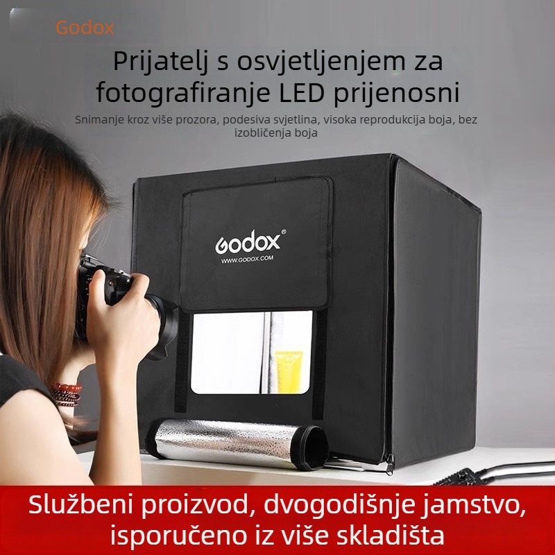 Shenniu LSD kompaktna fotografska studijska kutija rasvjete s LED mekanim svjetlom bez sjena osvjetljenje za popunu mini foto kutija