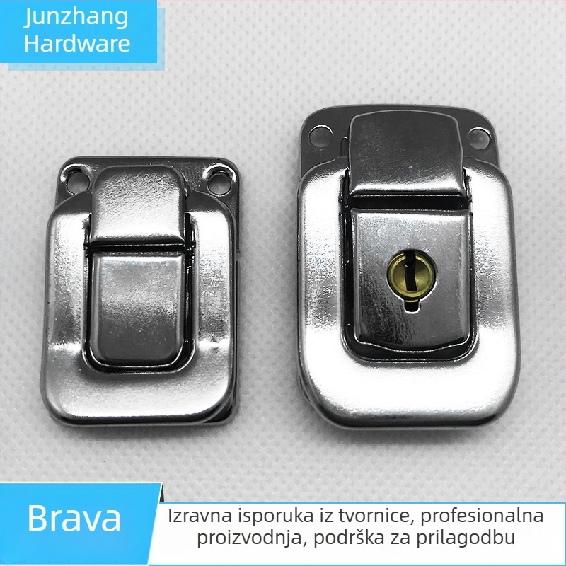 Junyi pločasti brava za aluminijske i metalne kutije – model 10, hardverski dodatak