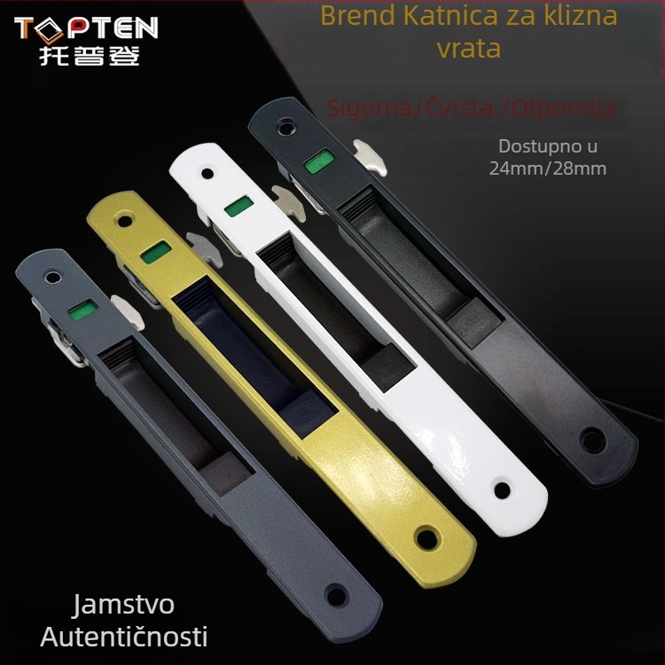 Zaključavanje za klizna vrata i prozore, model H-032, aluminijska legura, TOPTEN, za klizna vrata i prozore