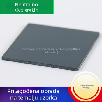 ND filtar za neutralnu gustoću, bez mjehurića i crta — model 3620, K9 staklo, kvadratni oblik, porijeklo Jiangsu, namjena: premazivanje, prozori