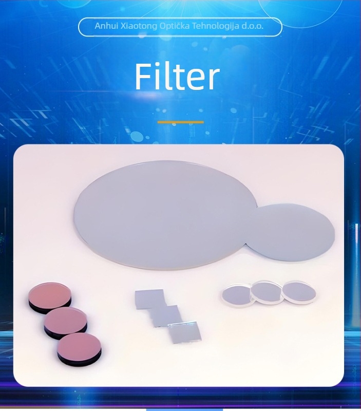 LiDAR filter 1550 nm Bandpass, optičko staklo, prilagođeno za infracrveno mjerenje
