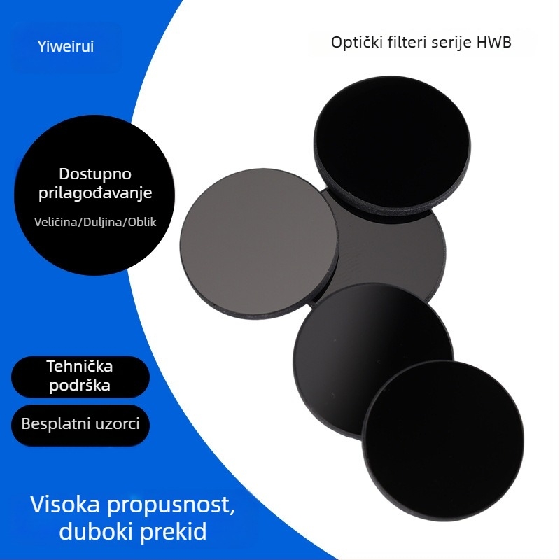 HWB serija UV filter, kvarcno staklo, UV365 filter, ZWB2 infracrveni optički leć