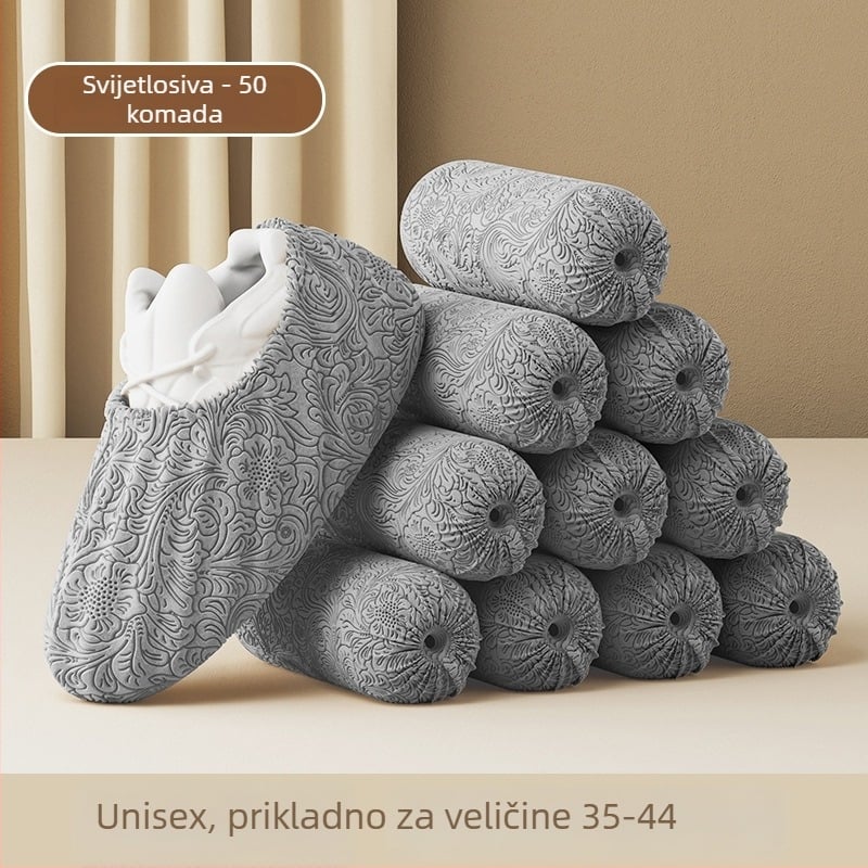 Reljefne jednokratne navlake za cipele od netkanog materijala, za unutarnju upotrebu, otporne na habanje, protuklizne, vodootporne, ekstra debeli