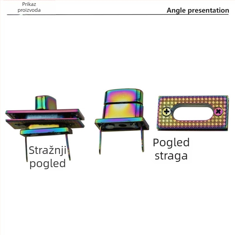 Pravokutna okretna brava za prtljagu – metalni hardver za prtljagu, model Y1280