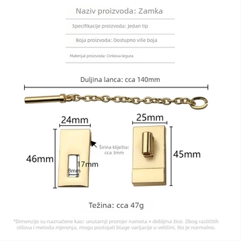 Twist Lock za prtljagu | Model: Latch Lock | Brend: Jin Hongyang