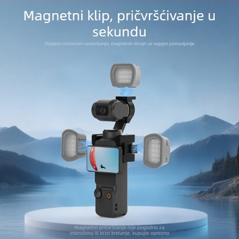 Neewer M21 LED svjetlo za DJI Pocket 3 s magnetskim nosačem, nosivost do 2 kg