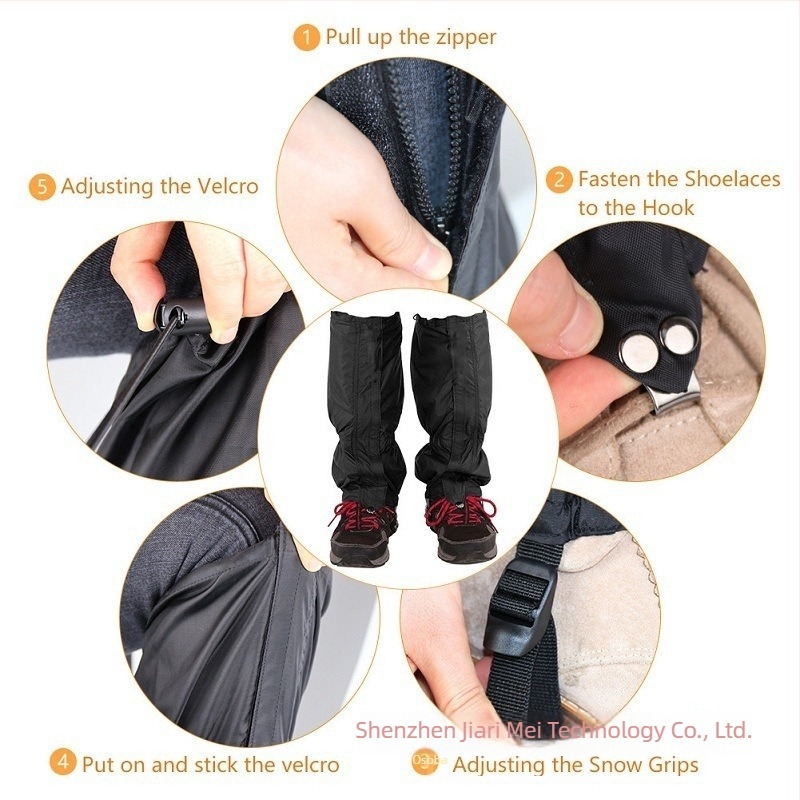 Vanjska zaštita za stopalo i manšetu za planinarenje i penjanje, otporna na pustinjski pijesak, od Oxford platna, sa zatvaračem