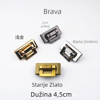 Metalna brava za torbe s okretanjem mehanizmom, težina 0.035 kg