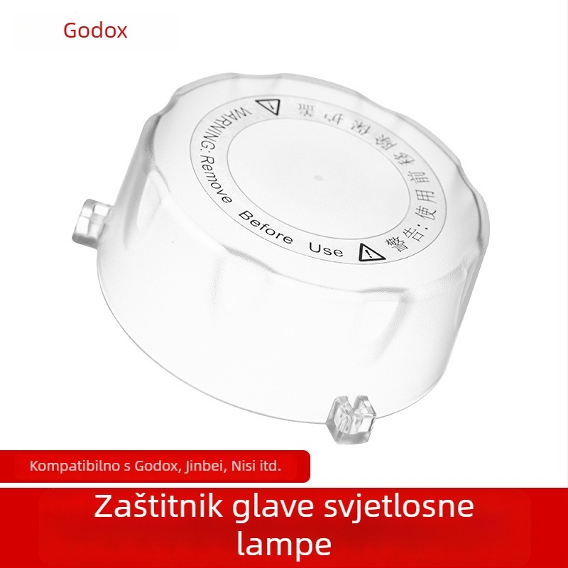 Staklena zaštitna kapica za cijev bljeskalice Shenniu SK400II, kompatibilna sa serijama SK/DP/Flash; zamjena oštećene robe.