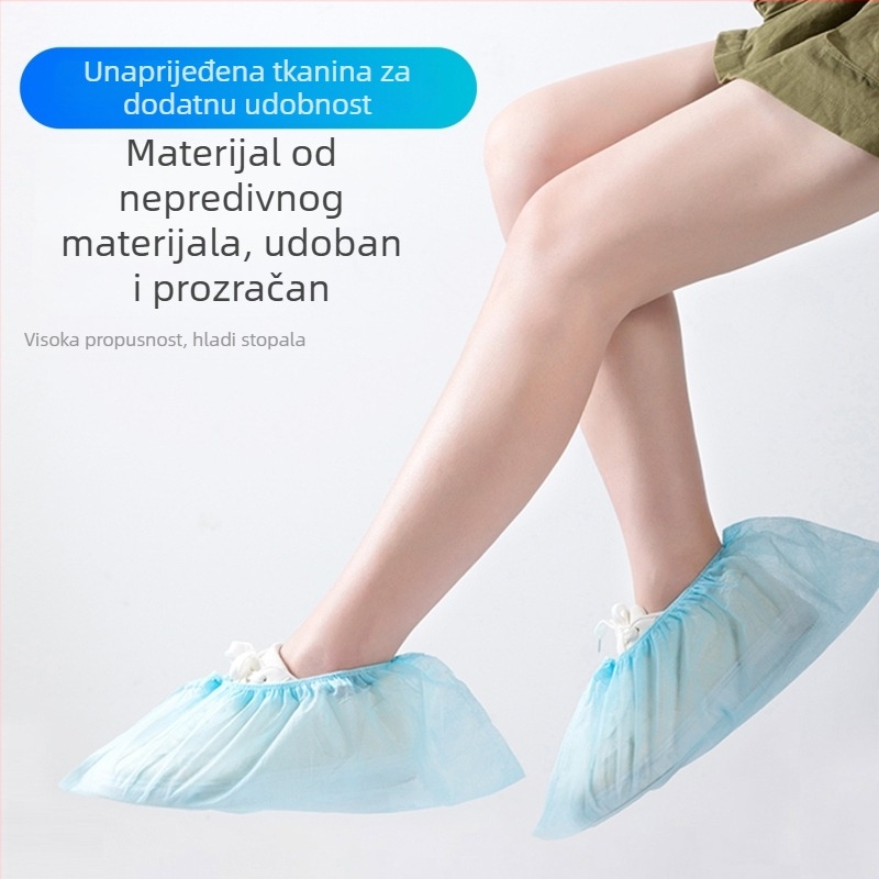 Jednokratne navlake za cipele za kućnu i unutarnju upotrebu, vodootporne, zaštita od prašine, protuklizne, od netkanog materijala