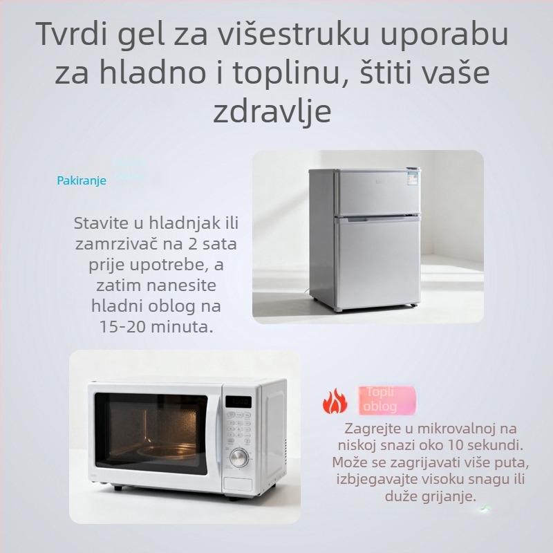 Gel zaštitne navlake za listove s dvostrukom terapijom hladnoće i topline, ponovno upotrebljive za sport