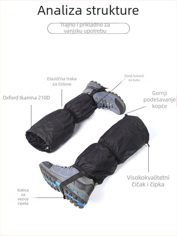 Planinarski gaiters, vodootporni za snijeg i pijesak, zaštita stopala i potkoljenice, model AT8904-1