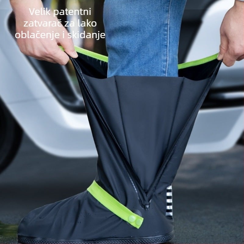 Vodootporne navlake za cipele, visoke iznad gležnja, ponovno upotrebljive, protuklizne, debele i otporne, za muškarce i žene