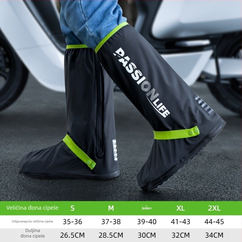 Vodootporne navlake za cipele, visoke iznad gležnja, ponovno upotrebljive, protuklizne, debele i otporne, za muškarce i žene