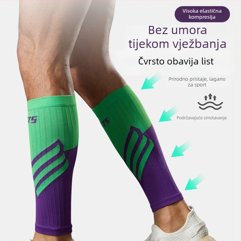 Kompresivne manžetne za listove za trčanje, maraton i biciklizam – pletene potporne navlake za noge
