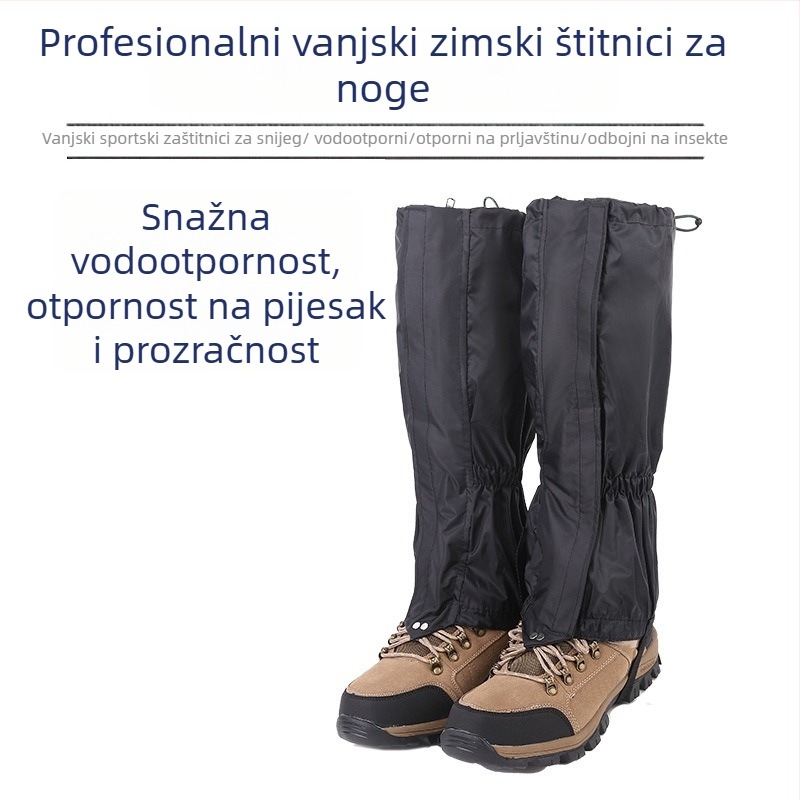 Fidel Zaštita za koljena i listove za outdoor aktivnosti – poliester vlakno, Velcro zatvaranje, za odrasle; pogodno za biciklizam, zimske sportove, planinarenje i kampiranje; zaštita listova i pokrivanje stopala za pustinju