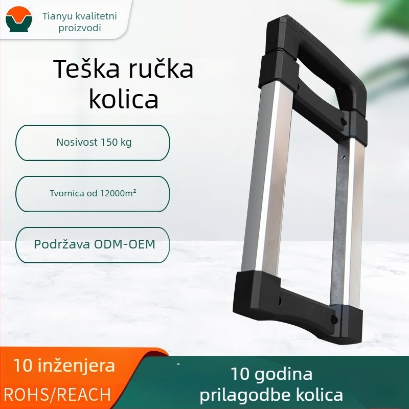 Aluminijska teleskopska vučna šipka za prtljagu