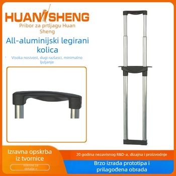 Prosperity aluminijska teleskopna ručka za prtljagu, model T025-3, serija Jedna vučna šipka