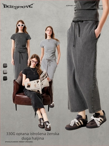 Midi pletena suknja, duga, 95% pamuk, mikroelastičnost, street fashionista