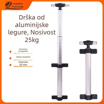 Aluminijski kolica za prtljagu – dodatak za prtljagu, Excellent travel, može se pohraniti, proljeće 2025