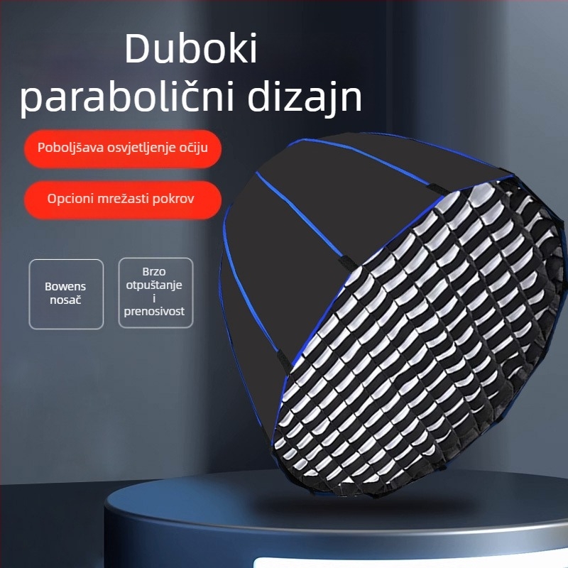 Soft svjetlosno tijelo s mrežom s ćelijama, dugački trak i kvadratna/osmerokutna mreža jaja; Tianrui 01