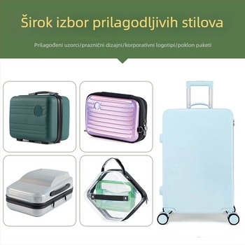 Kofer s aluminijskim okvirom, ABS+PC kućište, TSA kombinacijsko zaključavanje, 3 kg, univerzalni kotači