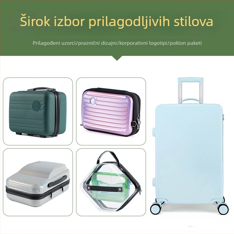 Kofer s aluminijskim okvirom, ABS+PC kućište, TSA kombinacijsko zaključavanje, 3 kg, univerzalni kotači