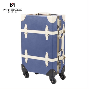Mybox Denim Retro kofer s aluminijskim okvirom, TSA kombinacijska brava, proširiva, 8 kg
