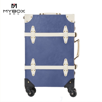 Mybox Denim Retro kofer s aluminijskim okvirom, TSA kombinacijska brava, proširiva, 8 kg