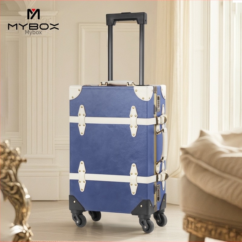 Mybox Denim Retro kofer s aluminijskim okvirom, TSA kombinacijska brava, proširiva, 8 kg