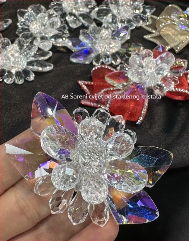 Kristalni cvjetni ukras za cipele s perlama — Model 100118; pogodan za sandale; Brend: Brightness Jewelry; Sezone: ljeto, proljeće, jesen