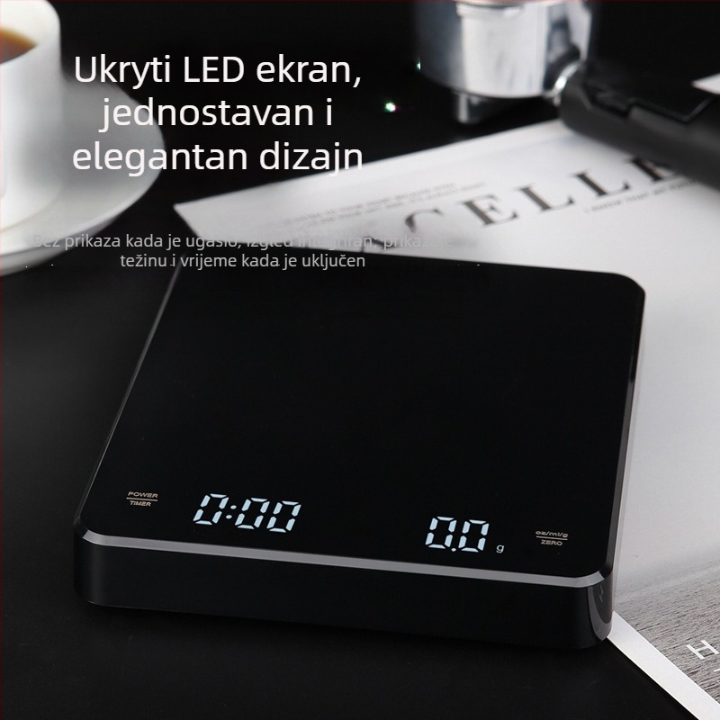 CHANGXIE C30 vaga za kavu, kapacitet 0,5–3 kg, USB napajanje, kuhinjska vaga