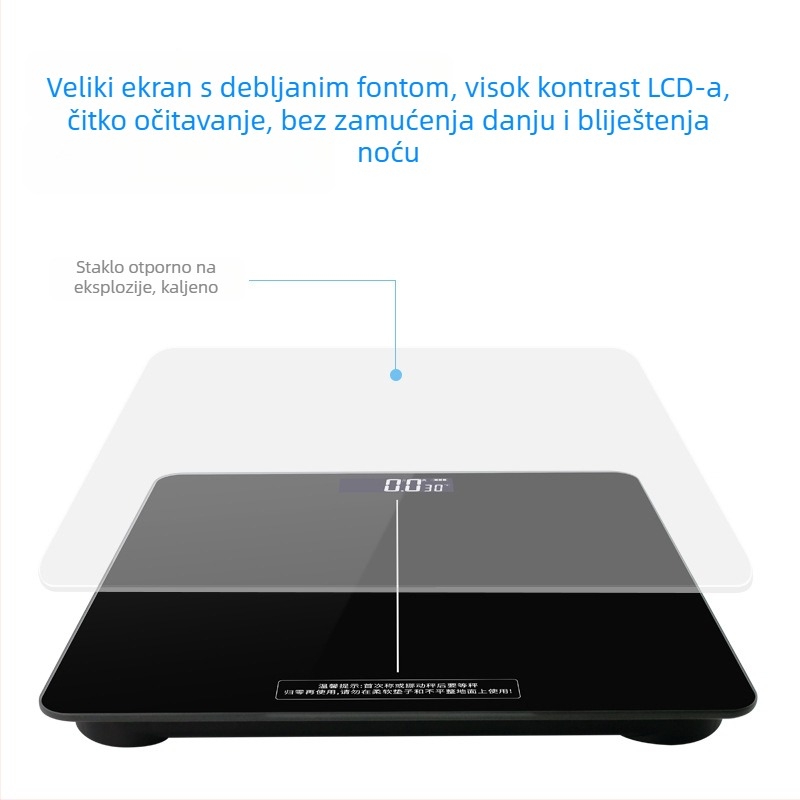 Višenamjenska elektronička vaga za mjerenje tjelesne težine i kućnih ljubimaca, model B2, elektroničko mjerenje, domet 180 g, baterijsko napajanje