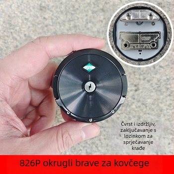 Kružna brava za prtljagu – zaštita od krađe, zaštita od rezanja; materijal PVC/PP; Zimska 2024