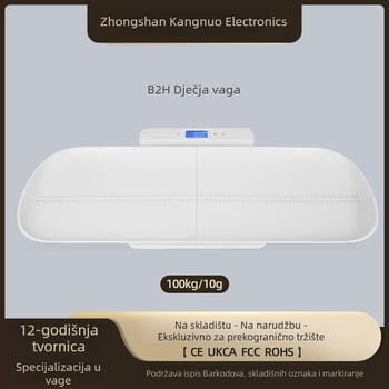 Beba elektronička vaga za visinu i težinu, model B2H, raspon mjerenja 1–15 kg, elektroničko mjerenje, napajanje 3V