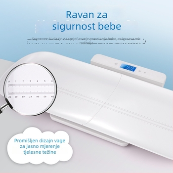 Beba elektronička vaga za visinu i težinu, model B2H, raspon mjerenja 1–15 kg, elektroničko mjerenje, napajanje 3V