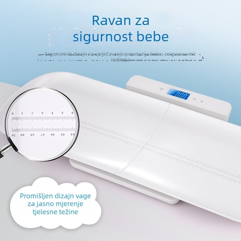 Beba elektronička vaga za visinu i težinu, model B2H, raspon mjerenja 1–15 kg, elektroničko mjerenje, napajanje 3V