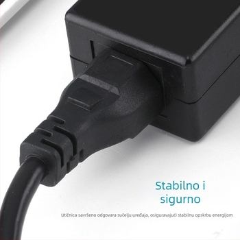 Napajajući kabel Lin Yun era, PVC oklop, CCC certificiran, 3-pinski utikač, pogodan za napajanje prijenosnih adaptera