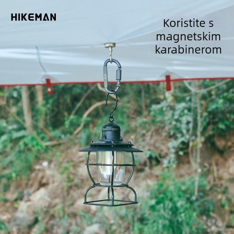 D-tip karabinjer od aluminijske legure sa zaključnim mehanizmom, za kampiranje i outdoor opremu; pogodna za ključni lanac i kopču na ruksaku