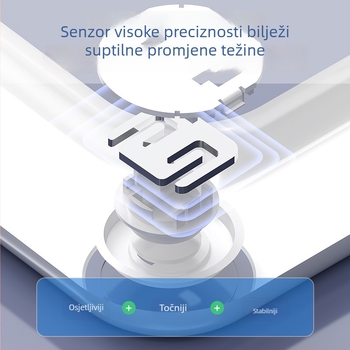 Vaga za tjelesni postotak masnoće s Bluetoothom, pametna digitalna vaga za mjerenje težine, masnoće i vlage, kapacitet 180 kg