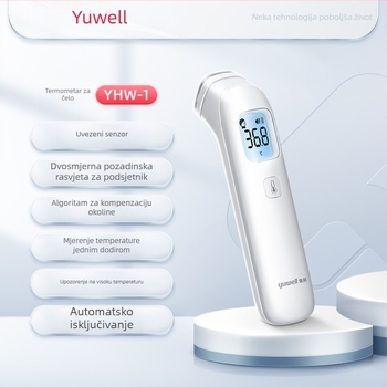 Yuyue YHW-1 infracrveni čelni termometar za medicinsko mjerenje temperature, pametno brzo očitavanje