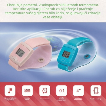 Bluetooth termometar s inteligentnim nadzorom, preciznost 0,1