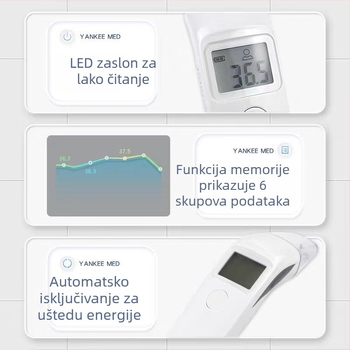 Heinowo infracrveni termometar, model 9802, izdano 2021, težina 250 g, za opću upotrebu