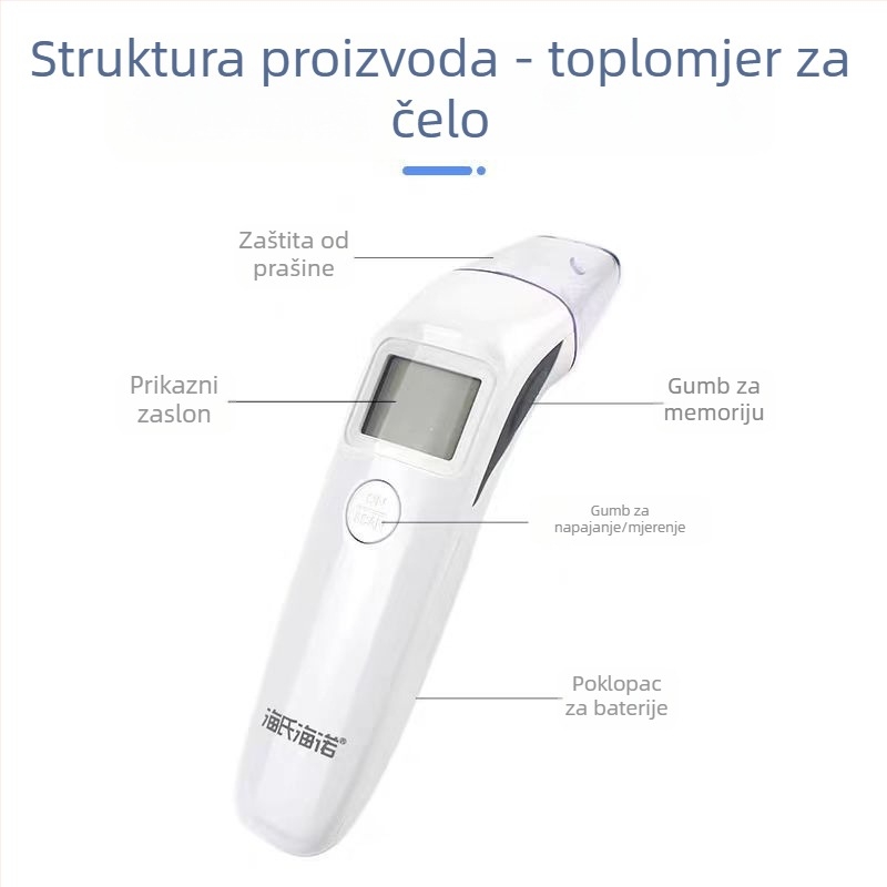 Heinowo infracrveni termometar, model 9802, izdano 2021, težina 250 g, za opću upotrebu
