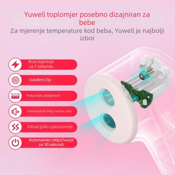 Yuyue Medical YT-1 infracrveni elektronički termometar za čelo za odrasle i bebe