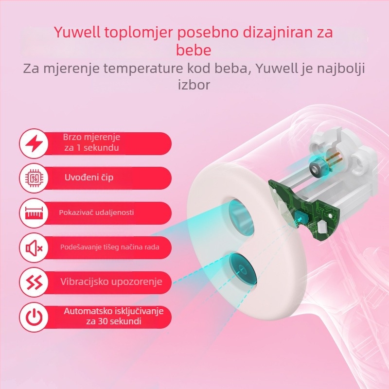 Yuyue Medical YT-1 infracrveni elektronički termometar za čelo za odrasle i bebe