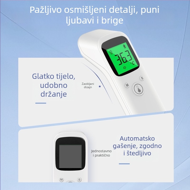 Haishi Haina CH-815 medicinski infracrveni termometar za čelo – lansiran 2022, Guangdong odobrenje medicinskog uređaja 20212070057, pogodan za sve dobne skupine, nacionalna garancija