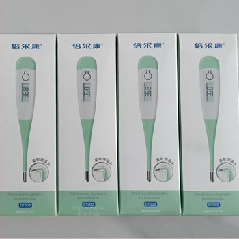 Bellkang DT002 Medicinski Elektronički Termometar s Velikim Zaslonom, Bez Živog Srebra, Otprilike 200 Mjerenja